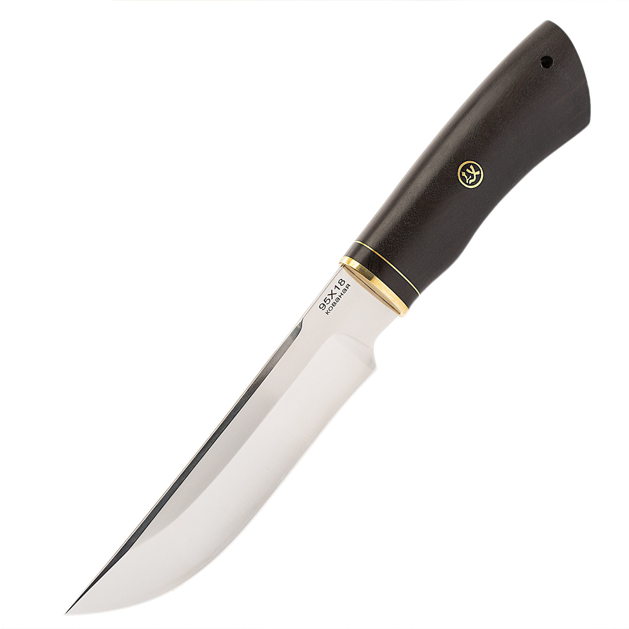 Нож Тайга, сталь 95х18, граб - фото 1