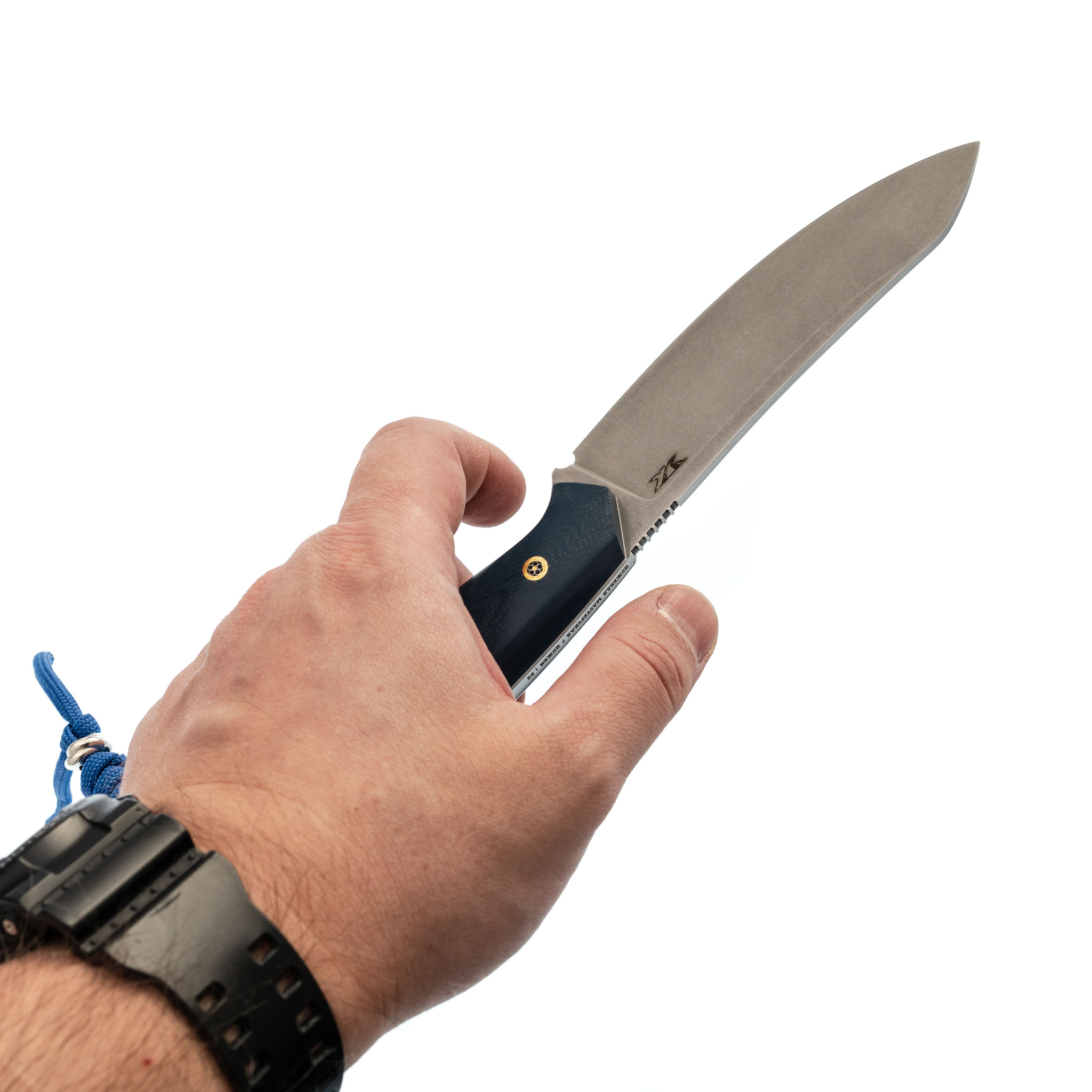 Нож Сунгай, сталь D2, рукоять G10, синий - фото 5