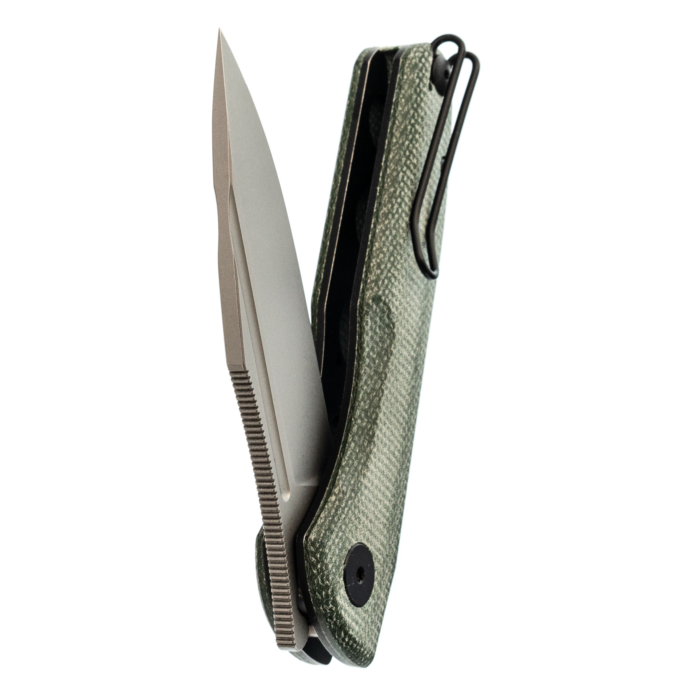 Складной нож Trivisa Antliae-04GM, сталь 14C28N, рукоять микарта - фото 5