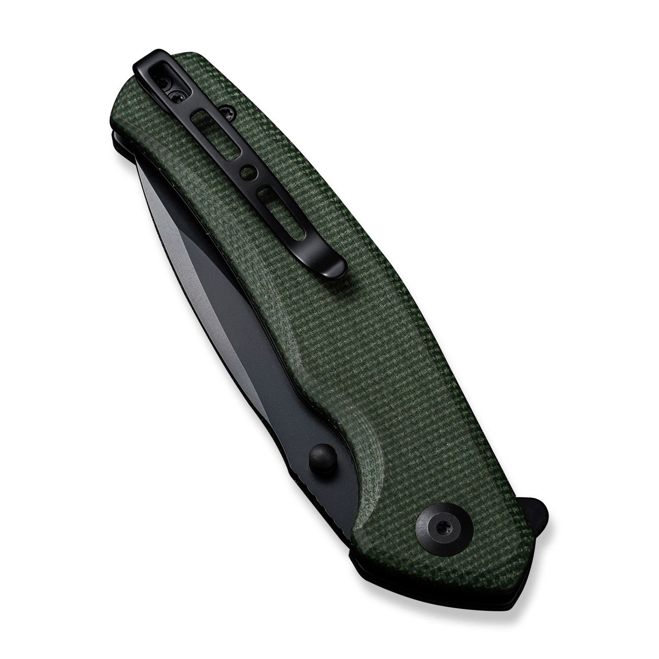 Складной нож Sencut Slashkin, сталь D2, рукоять canvas micarta, black/green - фото 5