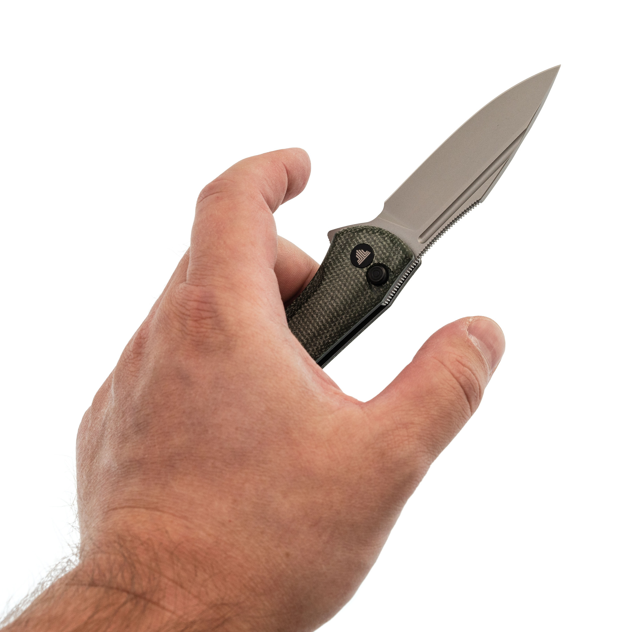 Складной нож Trivisa Antliae-04GM, сталь 14C28N, рукоять микарта - фото 7