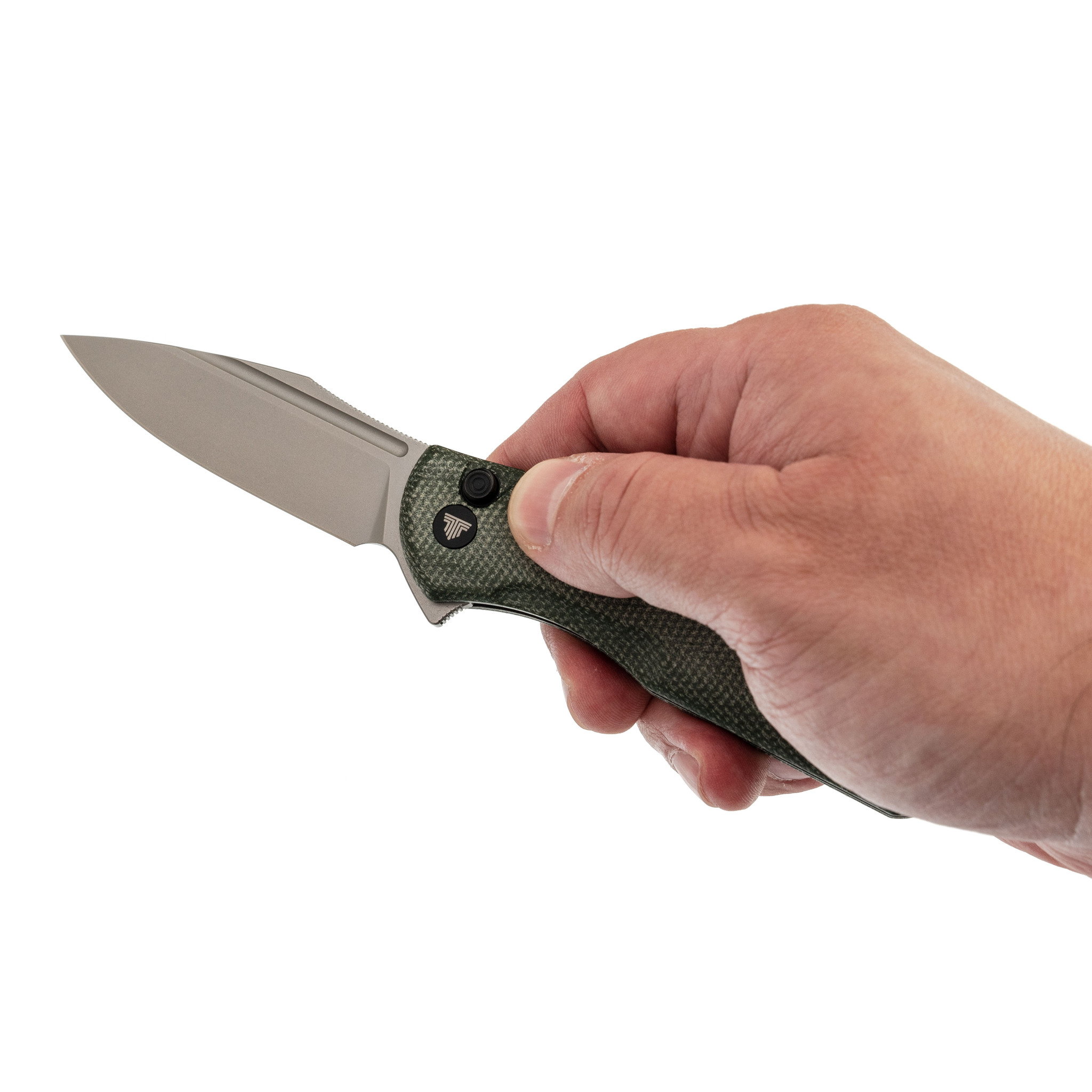 Складной нож Trivisa Antliae-04GM, сталь 14C28N, рукоять микарта - фото 8
