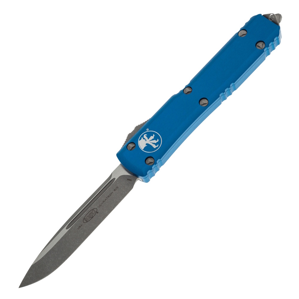 

Автоматический нож Microtech Ultratech, сталь M390, рукоять алюминий, голубой