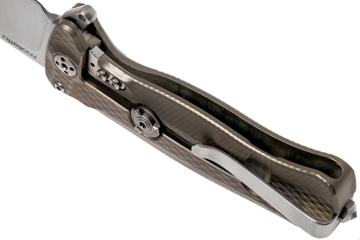 Нож складной LionSteel SR22 B (BRONZE) Mini, сталь Uddeholm Sleipner® Satin, рукоять титан по технологии Solid®, бронзовый - фото 9