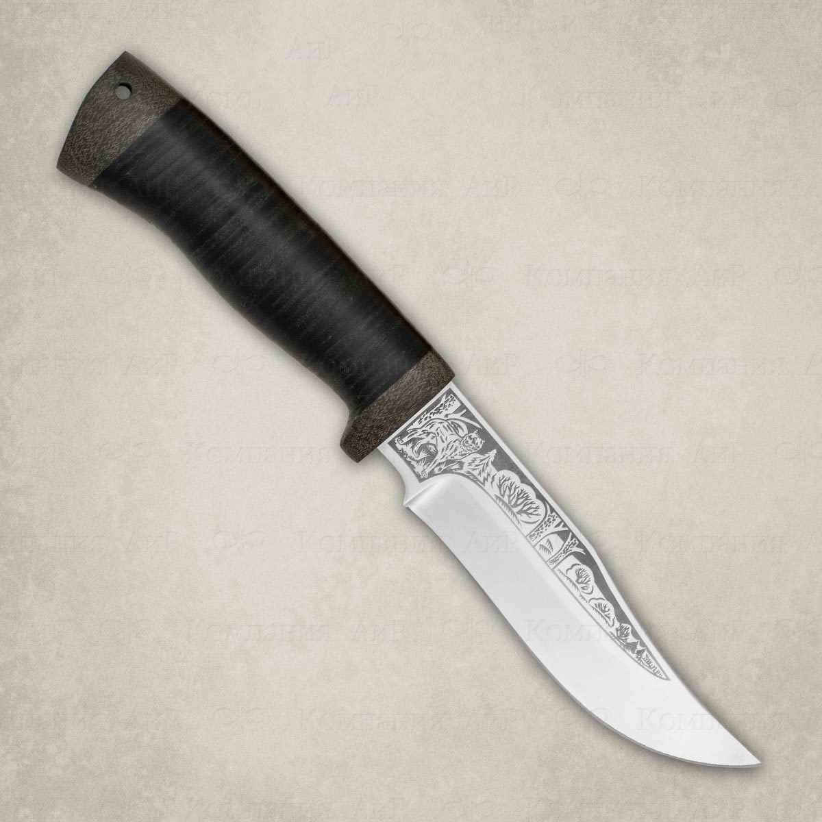 Нож Клычок-1, кожа, 100х13м нож цельнометаллический рифей текстолит 100х13м