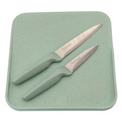 Фото Набор кухонных ножей FISSMAN с разделочной доской