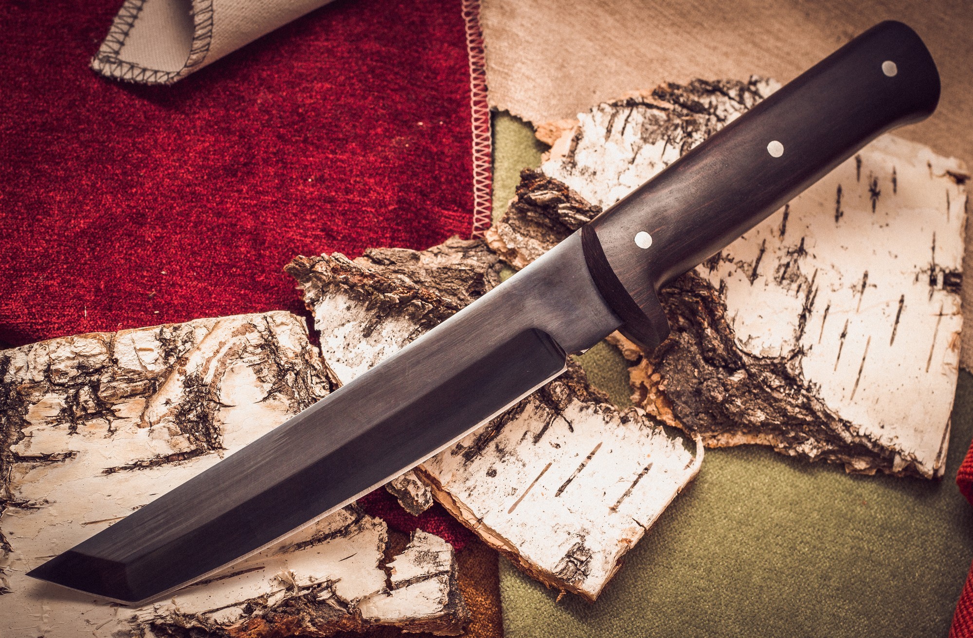Нож Тантоид MT-12, черный граб, сталь 65Г