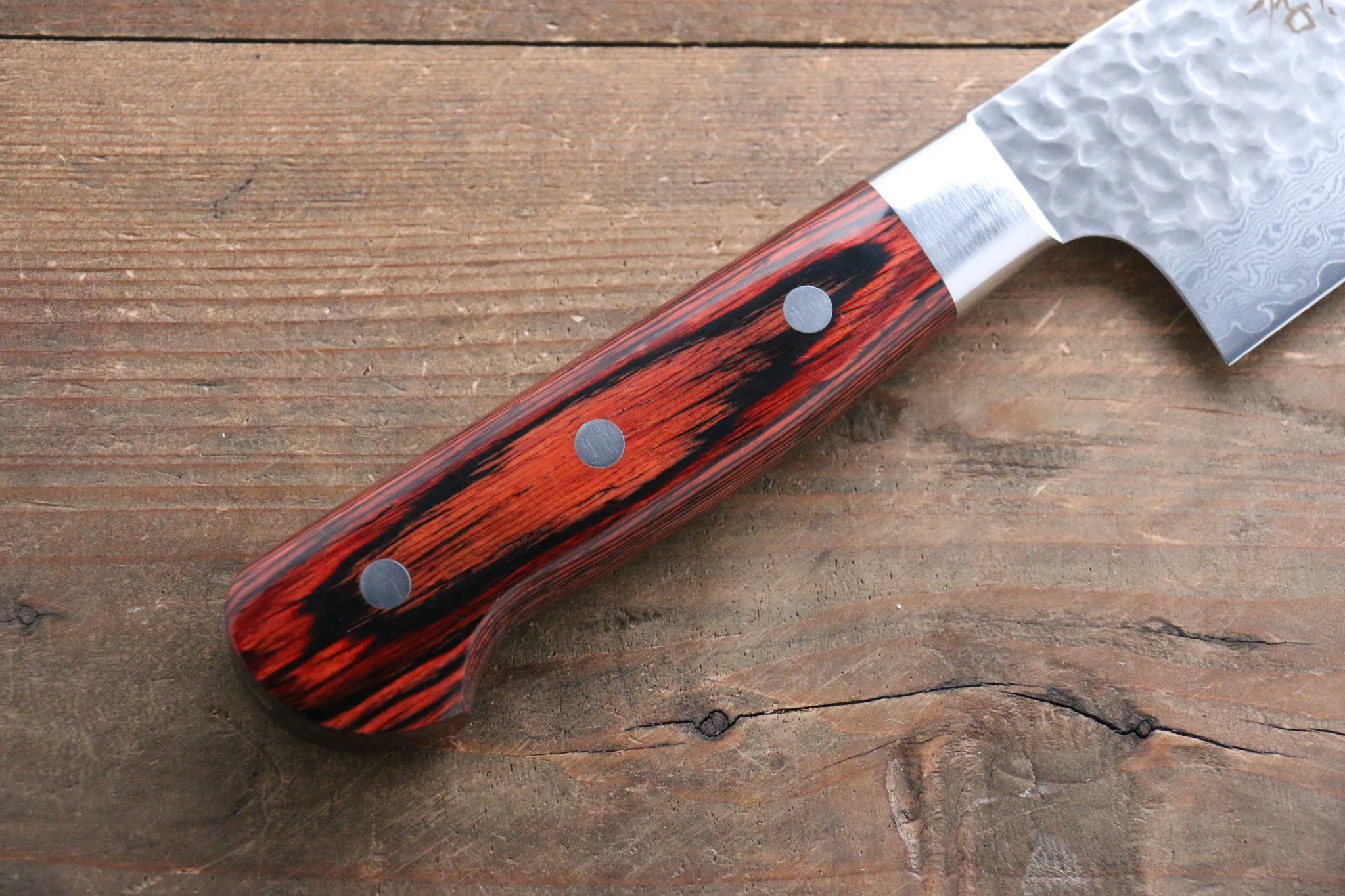 Нож для чистки овощей и фруктов 80 мм, Sakai Takayuki, сталь VG-10 Damascus 17 слоев, рукоять pakka wood от Ножиков