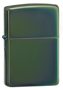 Зажигалка ZIPPO Classic, латунь с покрытием Chameleon™, серебристый, глянцевая, 36х12x56 мм