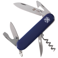 Фото Нож перочинный Stinger 90 мм, 11 функций, синий, в блистере
