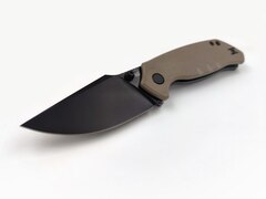 Фото Нож Barmaley Knives Seadevil, сталь D2, рукоять G10/сталь, песочный
