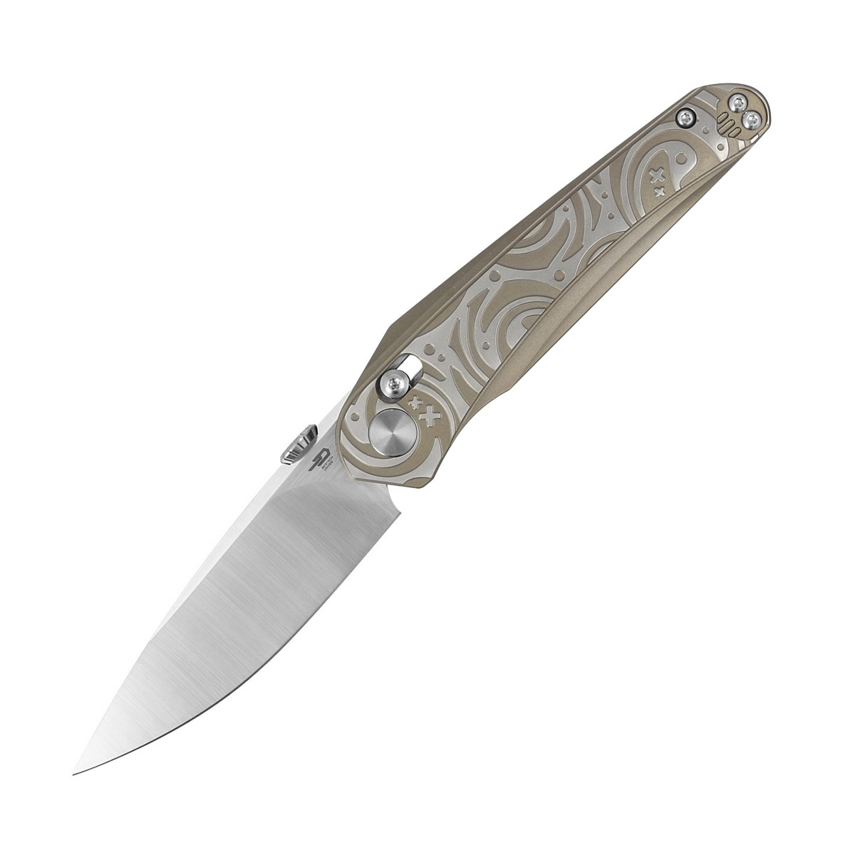 Складной нож Bestech Mothus, сталь M390, Crossbar Lock, рукоять титан складной нож bestech lion d2 песочный