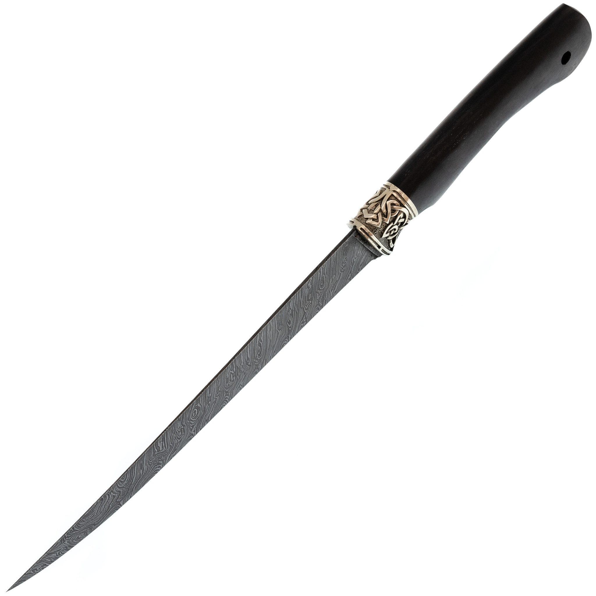 Нож Филейный-1, сталь дамаск, рукоять граб - фото 2