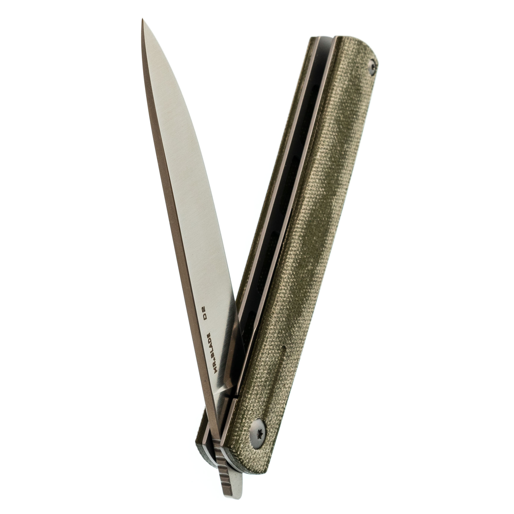 фото Складной нож mr.blade esquire, сталь d2, микарта, зеленый
