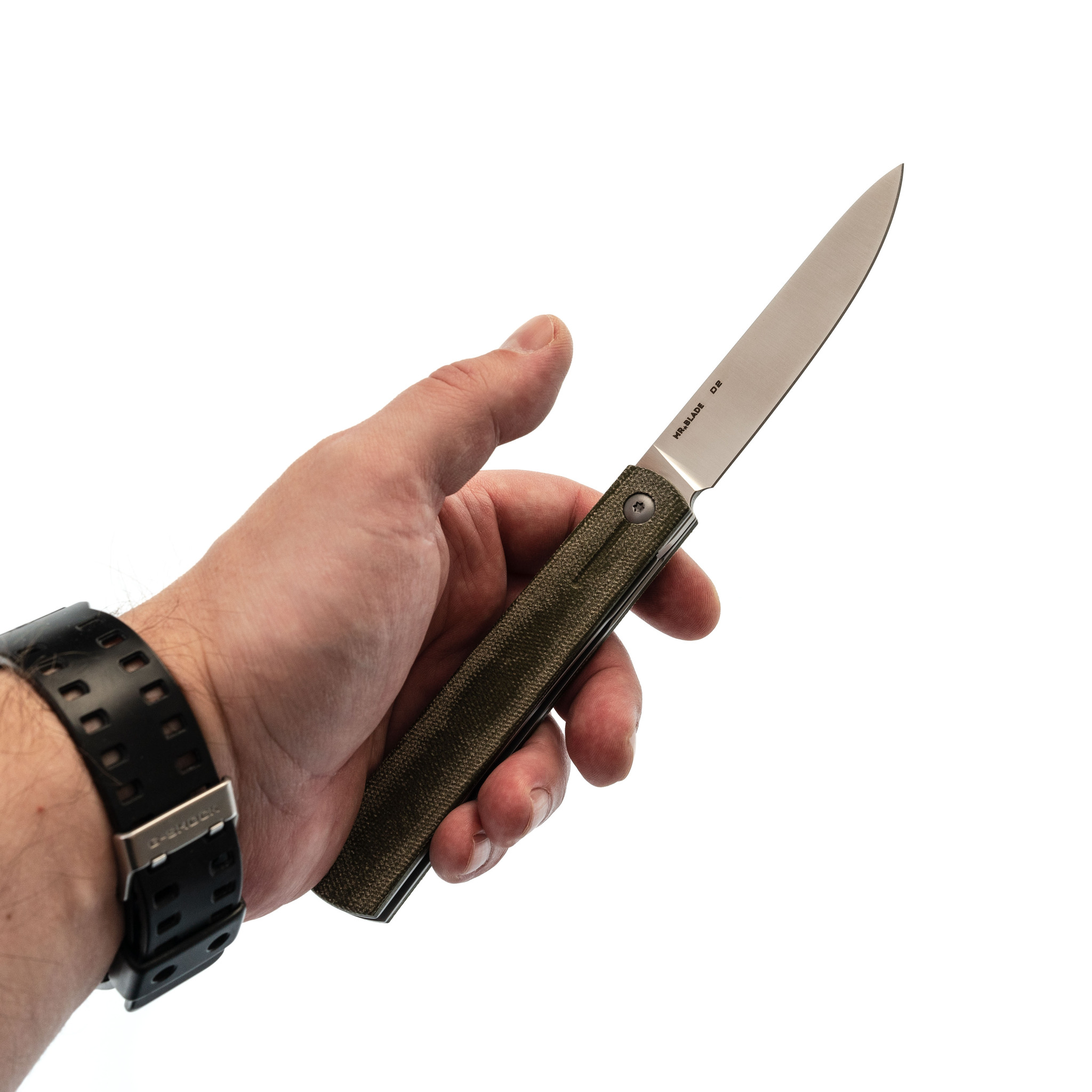 Складной нож Mr.Blade Esquire, сталь D2, микарта, зеленый - фото 7