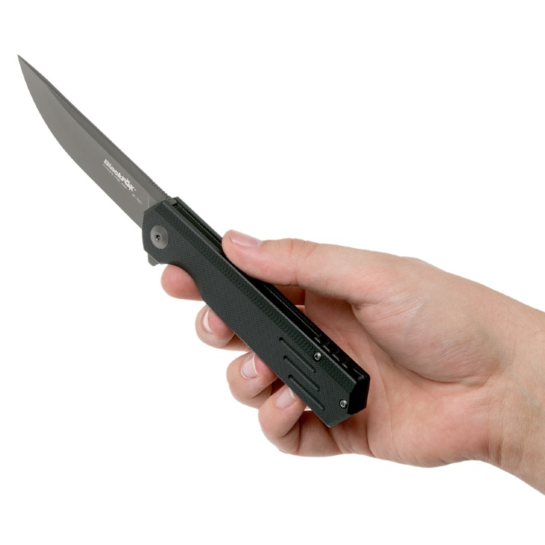 Складной нож REVOLVER, сталь 440C, G10, черный клинок - фото 9