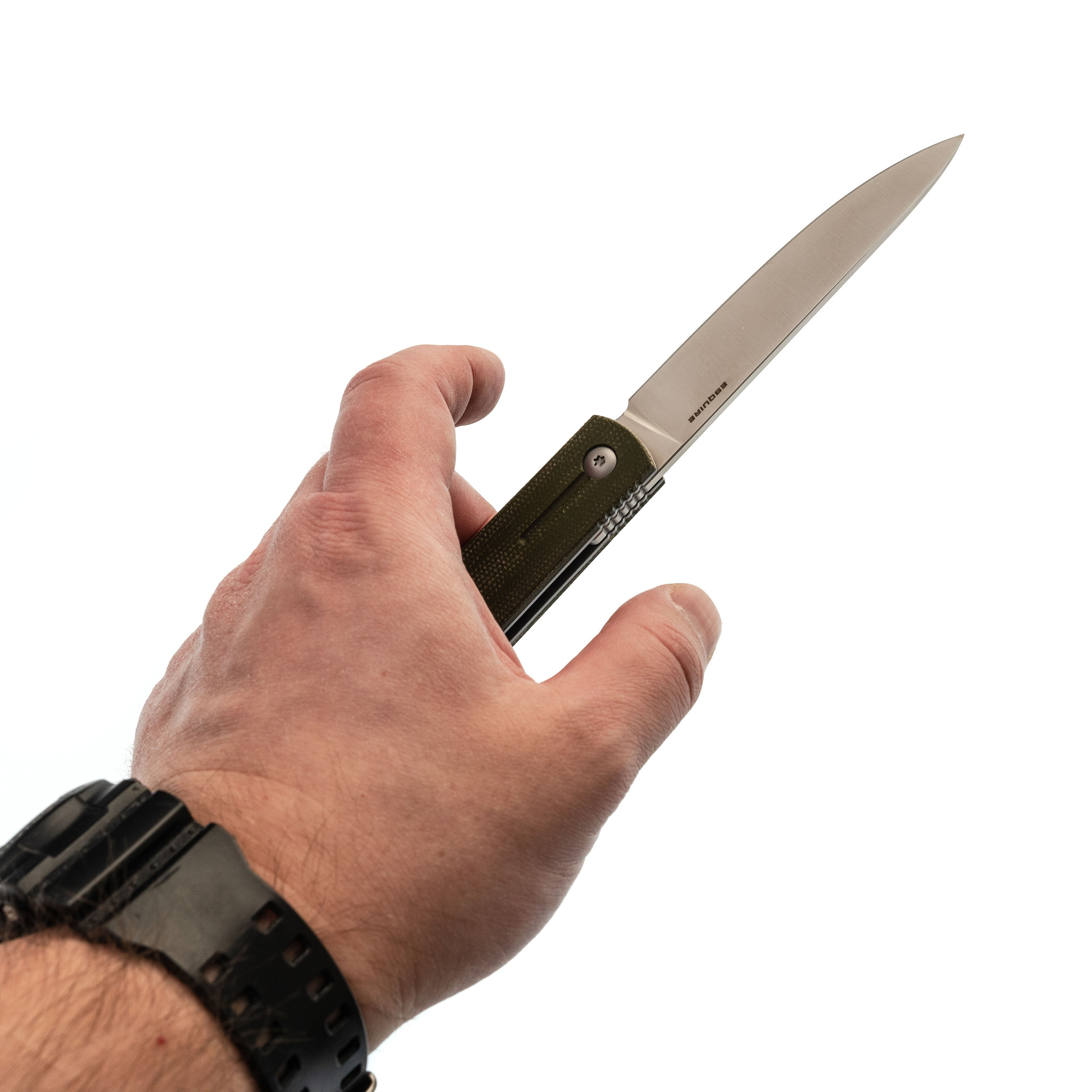 Складной нож Mr.Blade Esquire, сталь D2, микарта, зеленый - фото 8