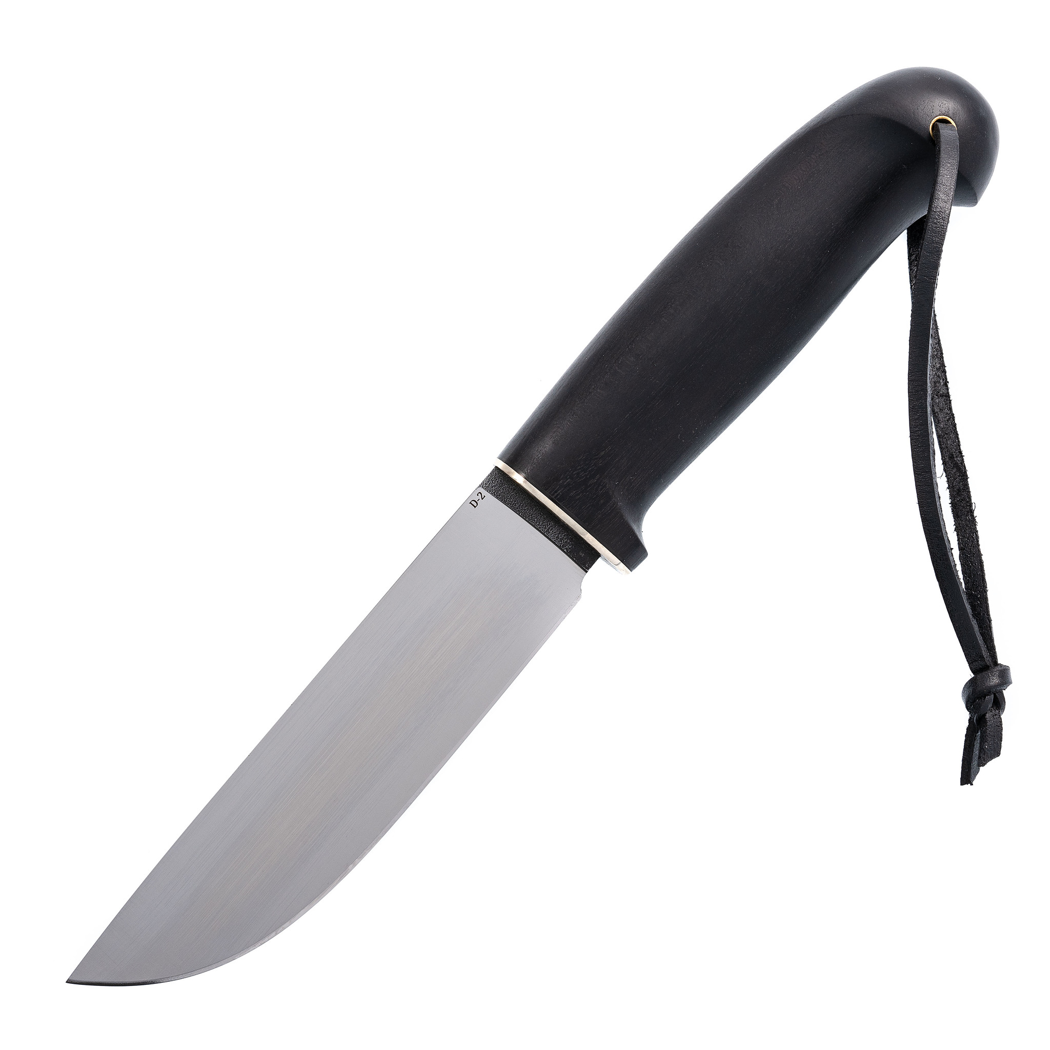 Нож Шмель, сталь D2, коричневый граб - фото 1