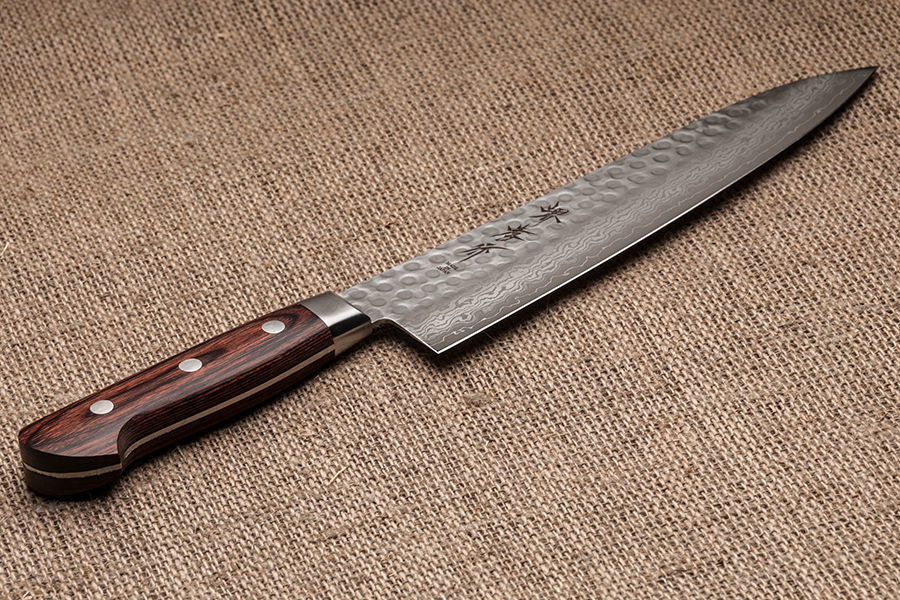 Нож Шефа Sakai Takayuki 07224 210 мм, сталь VG-10, Damascus, 17 слоев, дерево - фото 9