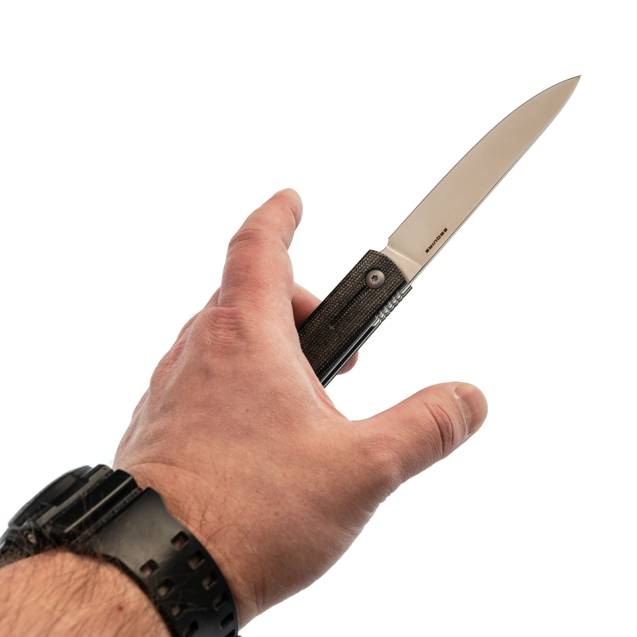 Складной нож Mr.Blade Esquire, сталь D2, рукоять микарта - фото 8