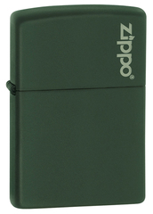 Фото Зажигалка ZIPPO Green Matte, латунь с порошковым покрытием, зеленая, матовая, 36х56х12 мм