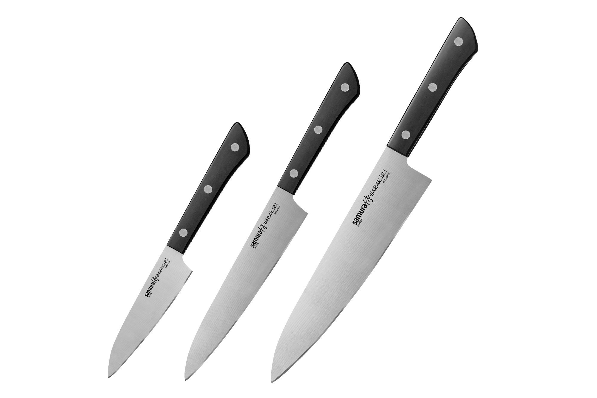 Набор ножей 3 в 1 "Samura HARAKIRI" 11, 23, 85, корроз.-стойкая сталь, ABS пластик от Ножиков