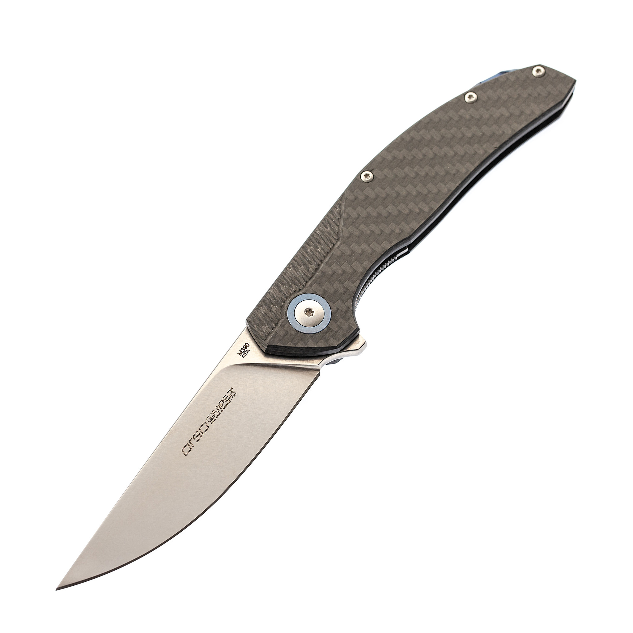 Складной нож Viper Orso, сталь M390 Satin, Carbon fiber