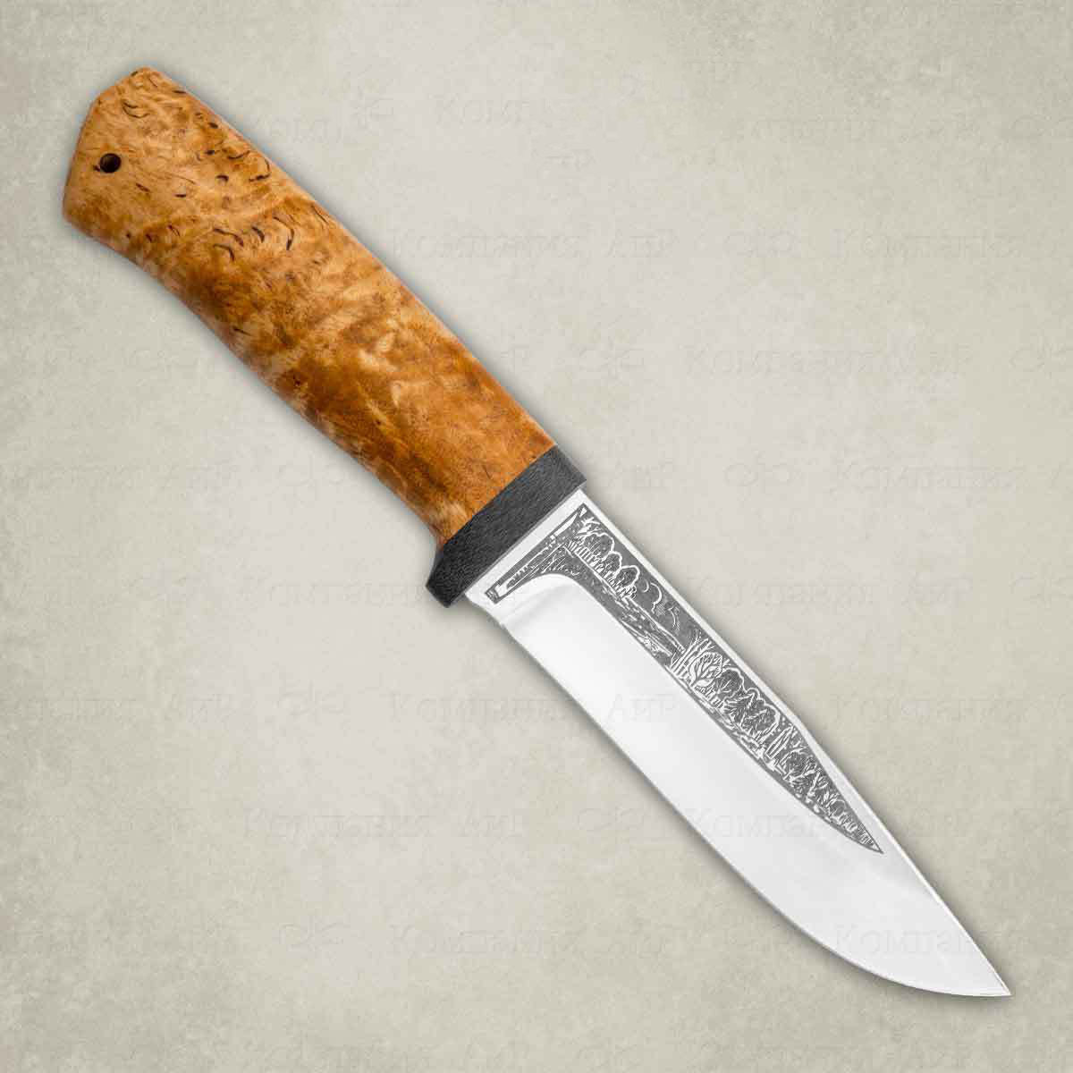 Нож АиР Турист, сталь 110х18 М-ШД, рукоять карельская береза