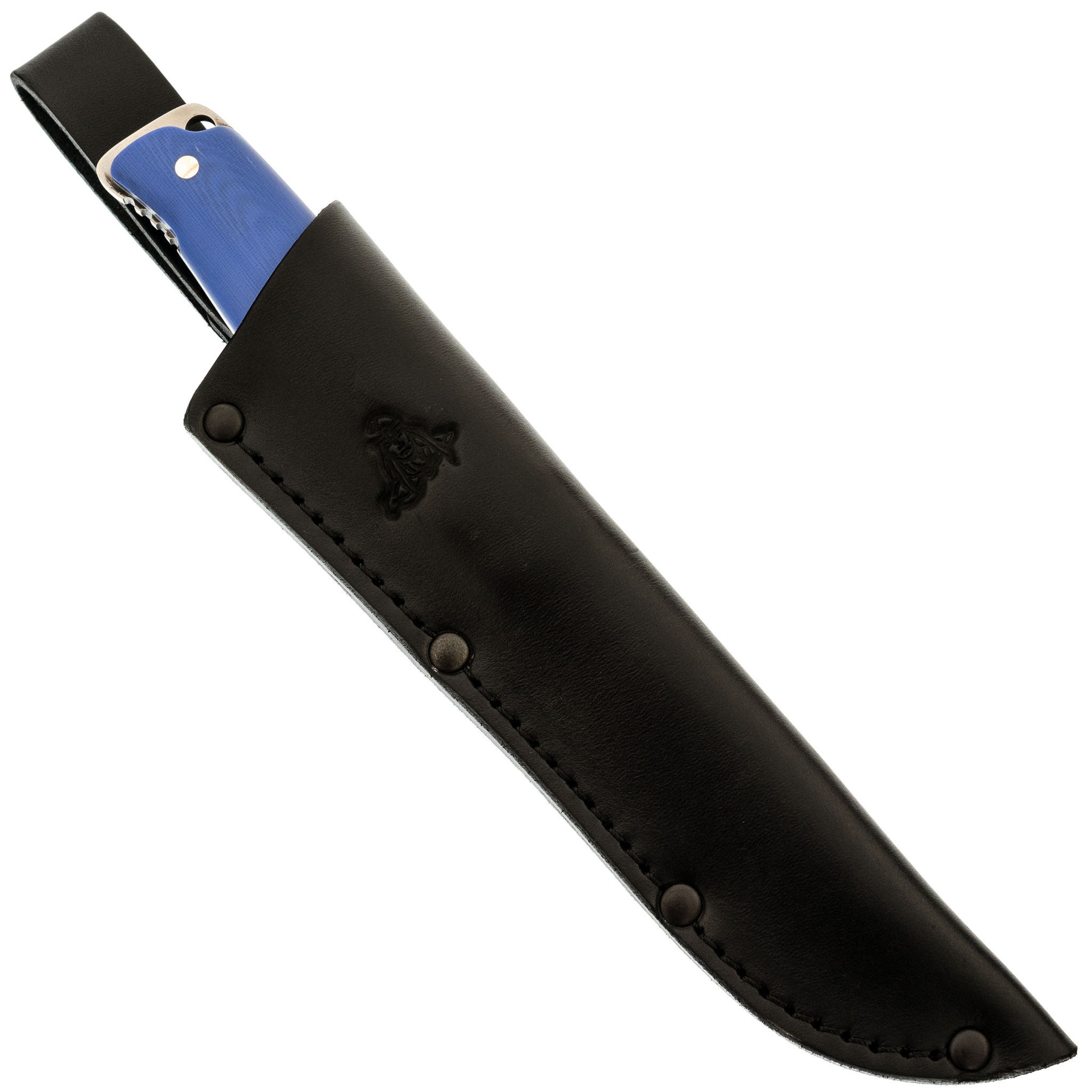 Нож Клык, сталь Bohler M-390, мельхиор, карельская береза - фото 8