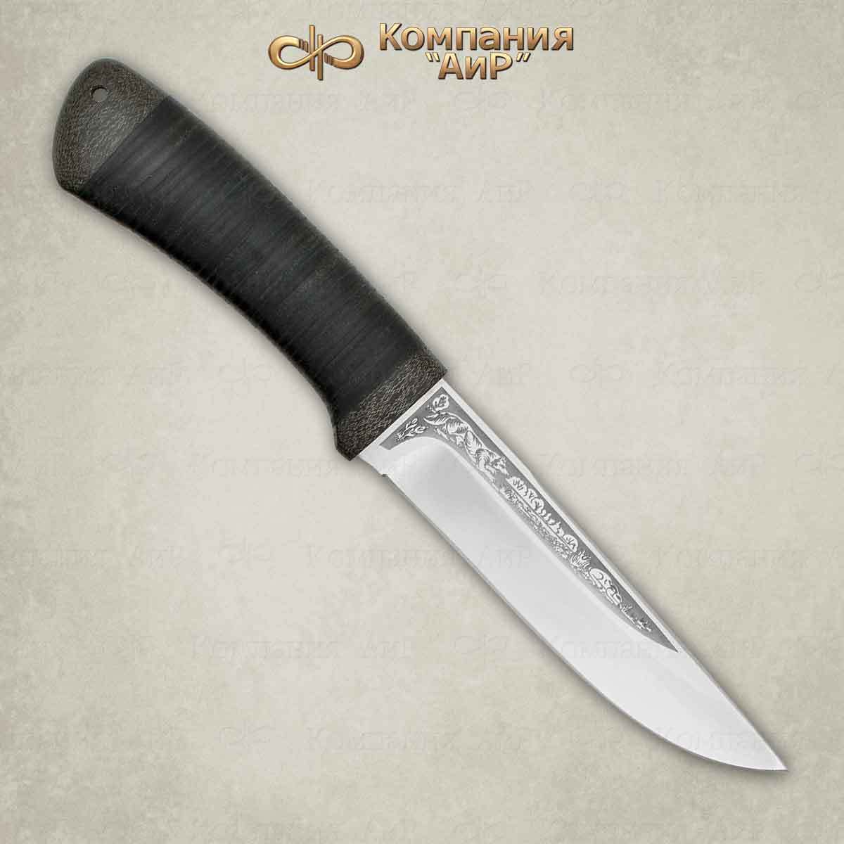 Нож Лиса, кожа, 100х13м для ножа под лезвие 17 см кожа