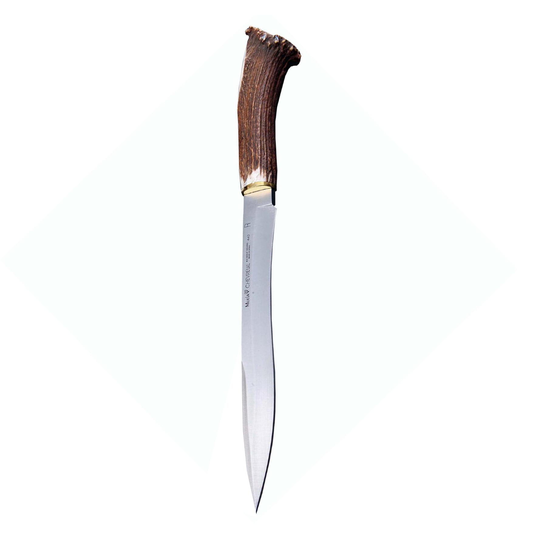Нож с фиксированным клинком Muela Chevreuil, сталь X50CrMoV15, рукоять олений рог от Ножиков