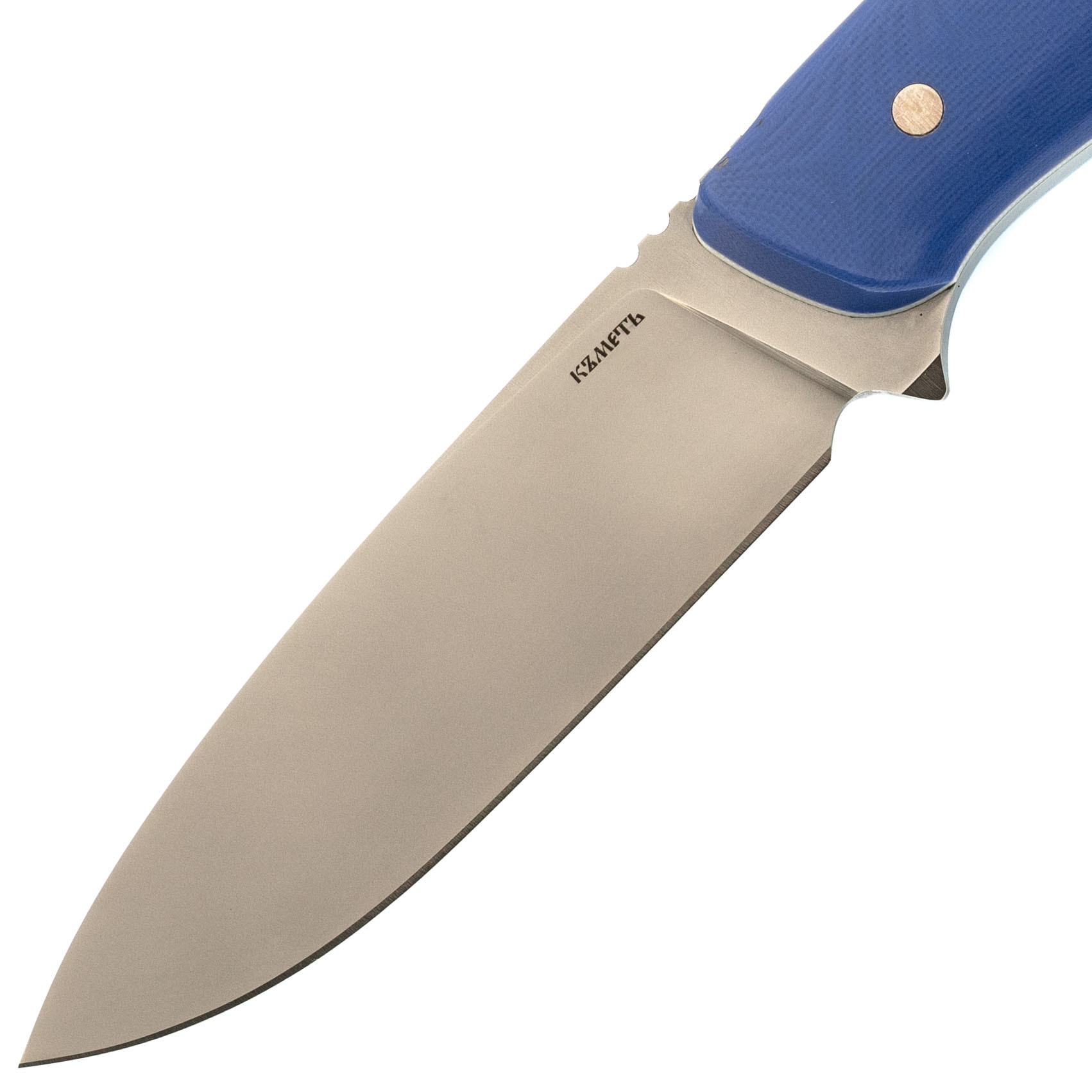 Нож Клык, сталь Bohler M-390, мельхиор, карельская береза - фото 2