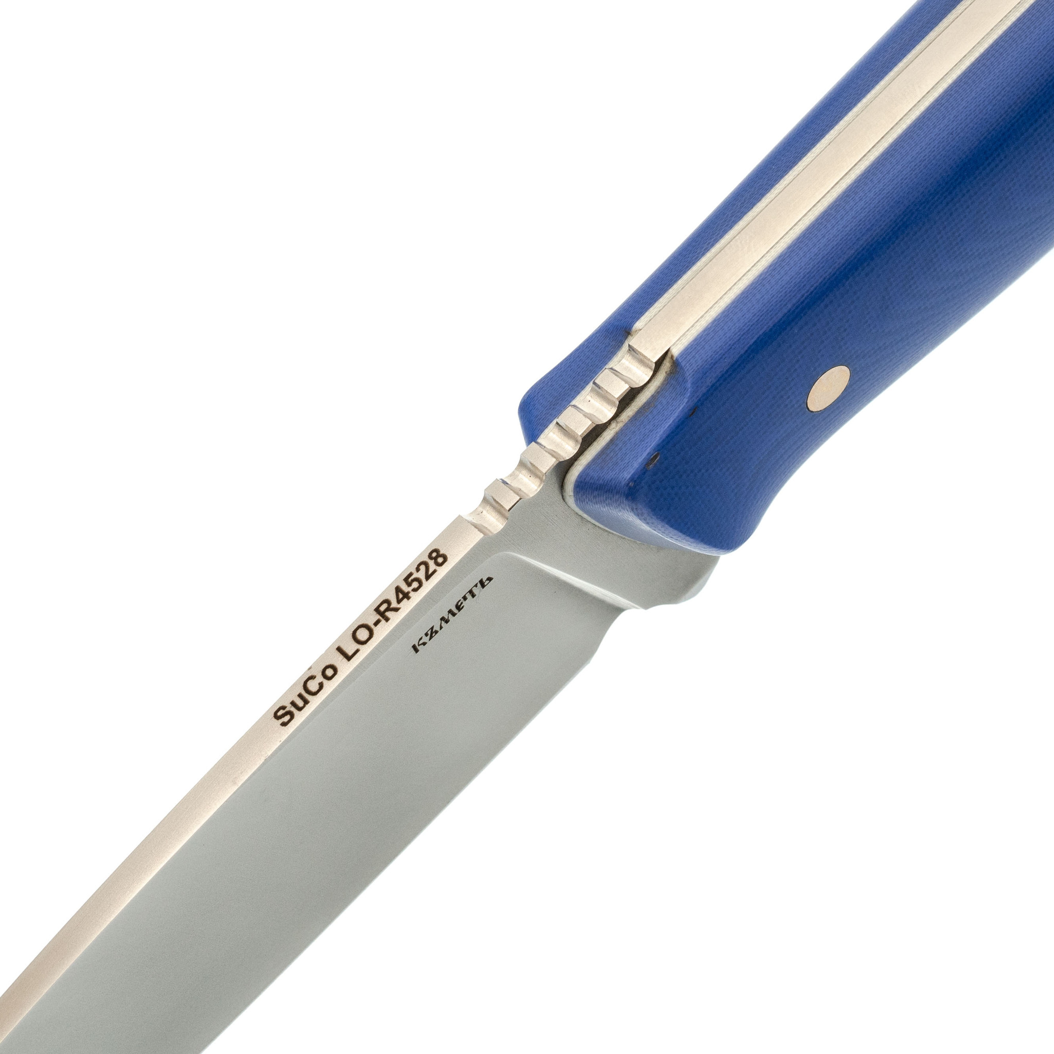 Нож Клык, сталь Bohler M-390, мельхиор, карельская береза - фото 4