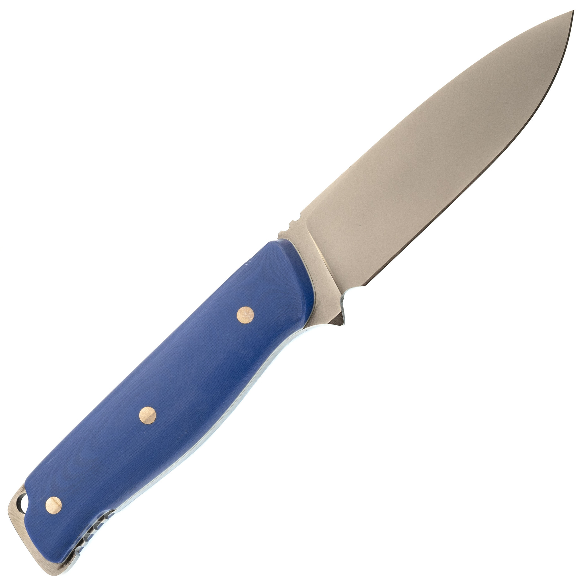 Нож Клык, сталь Bohler M-390, мельхиор, карельская береза - фото 5