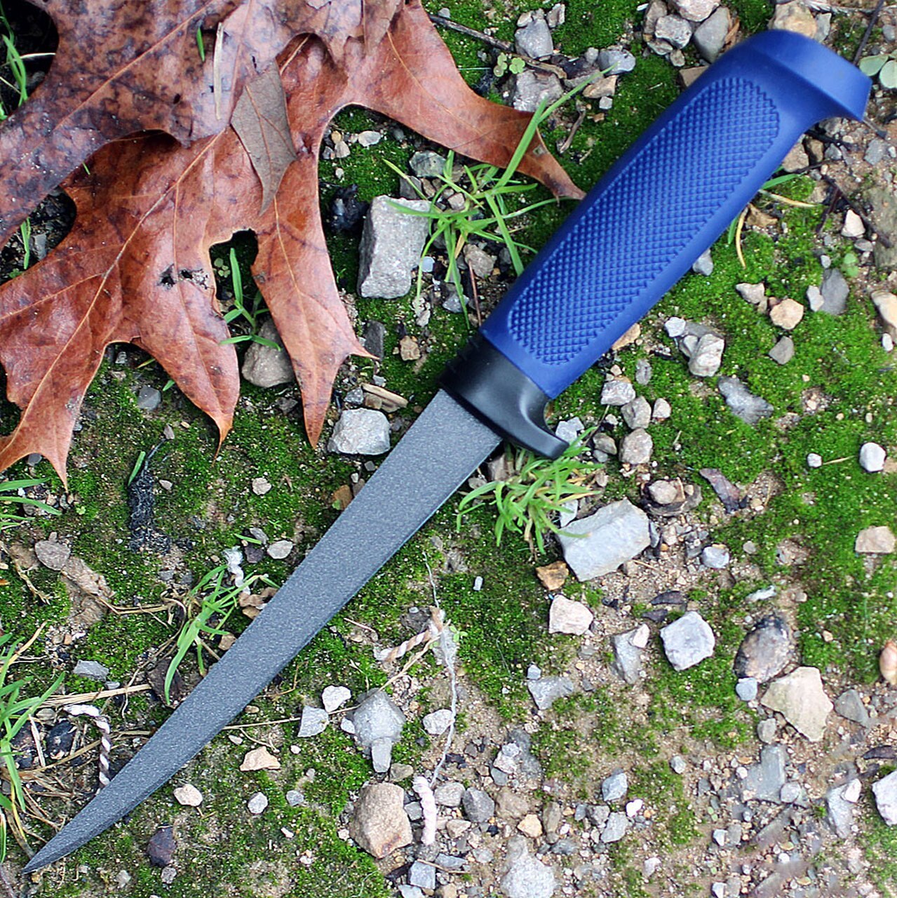 Нож филейный Marttiini Martef 6", сталь X20Cr13, рукоять резина, синий от Ножиков