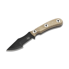 Фото Нож с фиксированным клинком Boker Micro Tracker 2.0, сталь 1095, рукоять микарта, песочный