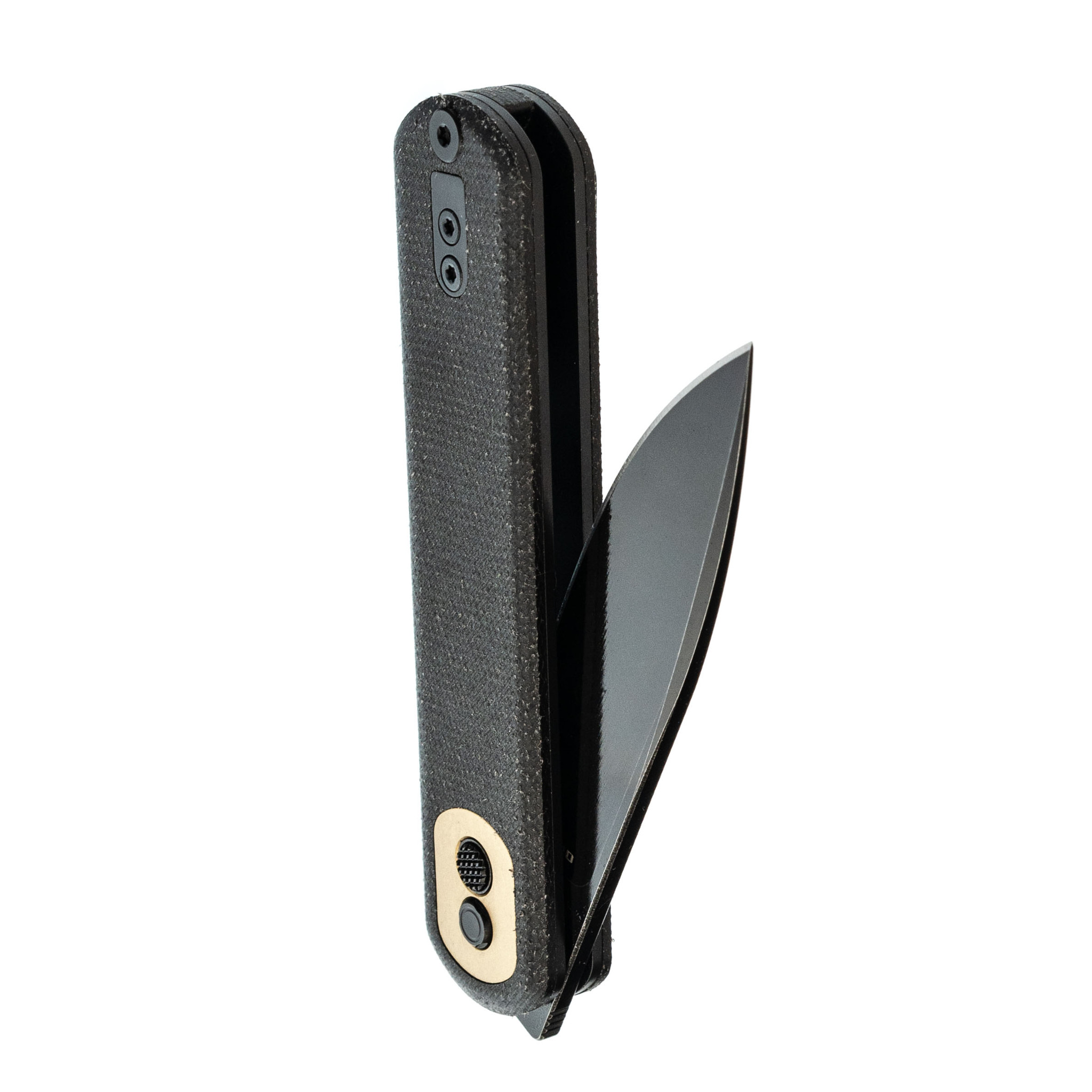 Складной нож Corgi Black Vosteed, сталь 14C28N, рукоять микарта, черный - фото 4