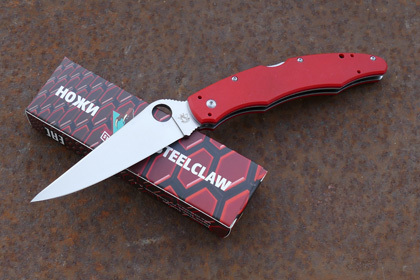 Складной нож Steelclaw Коп 1, сталь D2, рукоять G10, красный