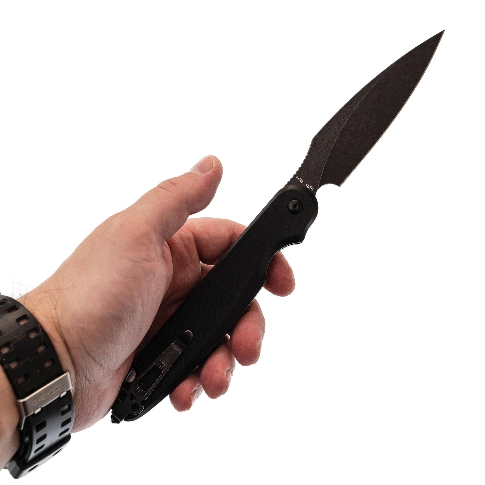 Складной нож Dagger Parrot All Black, сталь VG10, рукоять G10 - фото 8