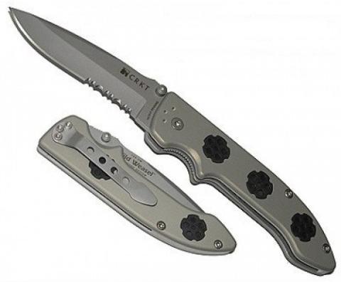 Полуавтоматический складной нож CRKT Wild Weasel, сталь 154CM, рукоять алюминий складной нож crkt hammond cascade cr 6904rhdh