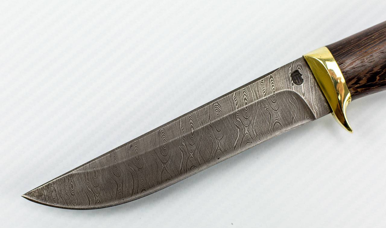 Нож Мангуст-2, сталь дамаск, венге от Ножиков