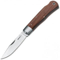 Фото Нож складной Lockback Bubinga - Boker 01BO185, сталь 440C Satin Plain, рукоять дерево бубинго