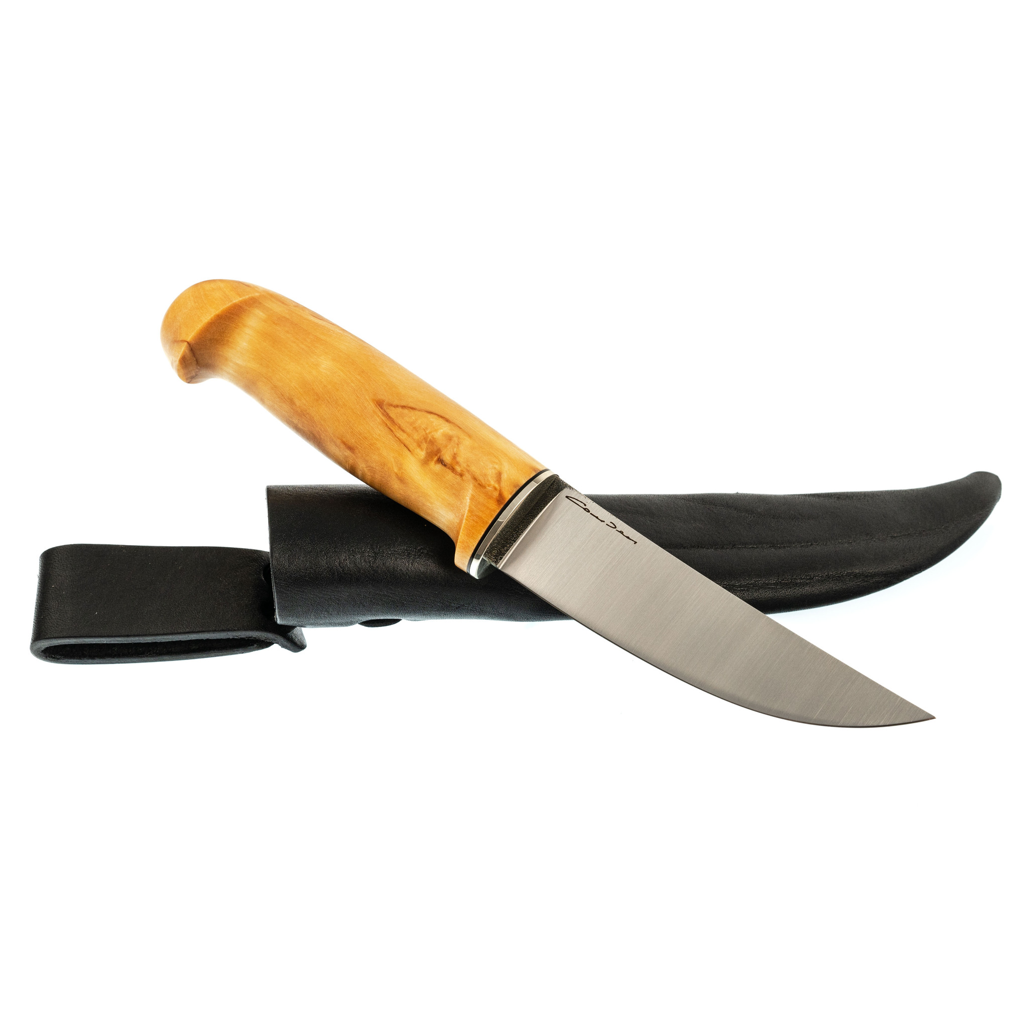Нож Лиман, Elmax, карельская береза - фото 4