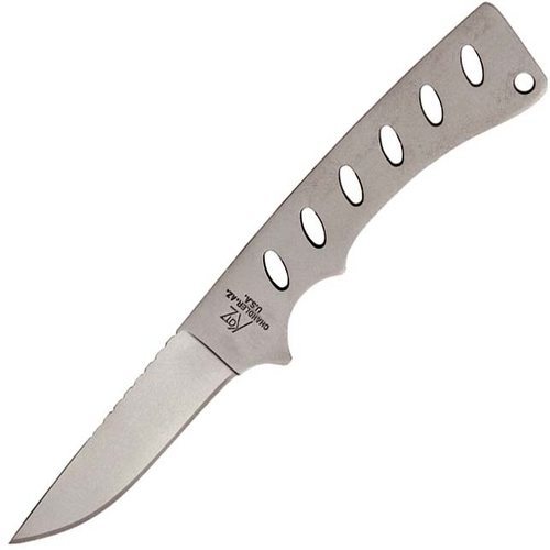 Вспомогательный разделочный нож с фиксированным клинком Katz Kitty Caper C5-BB, сталь XT-80, цельнометаллический
