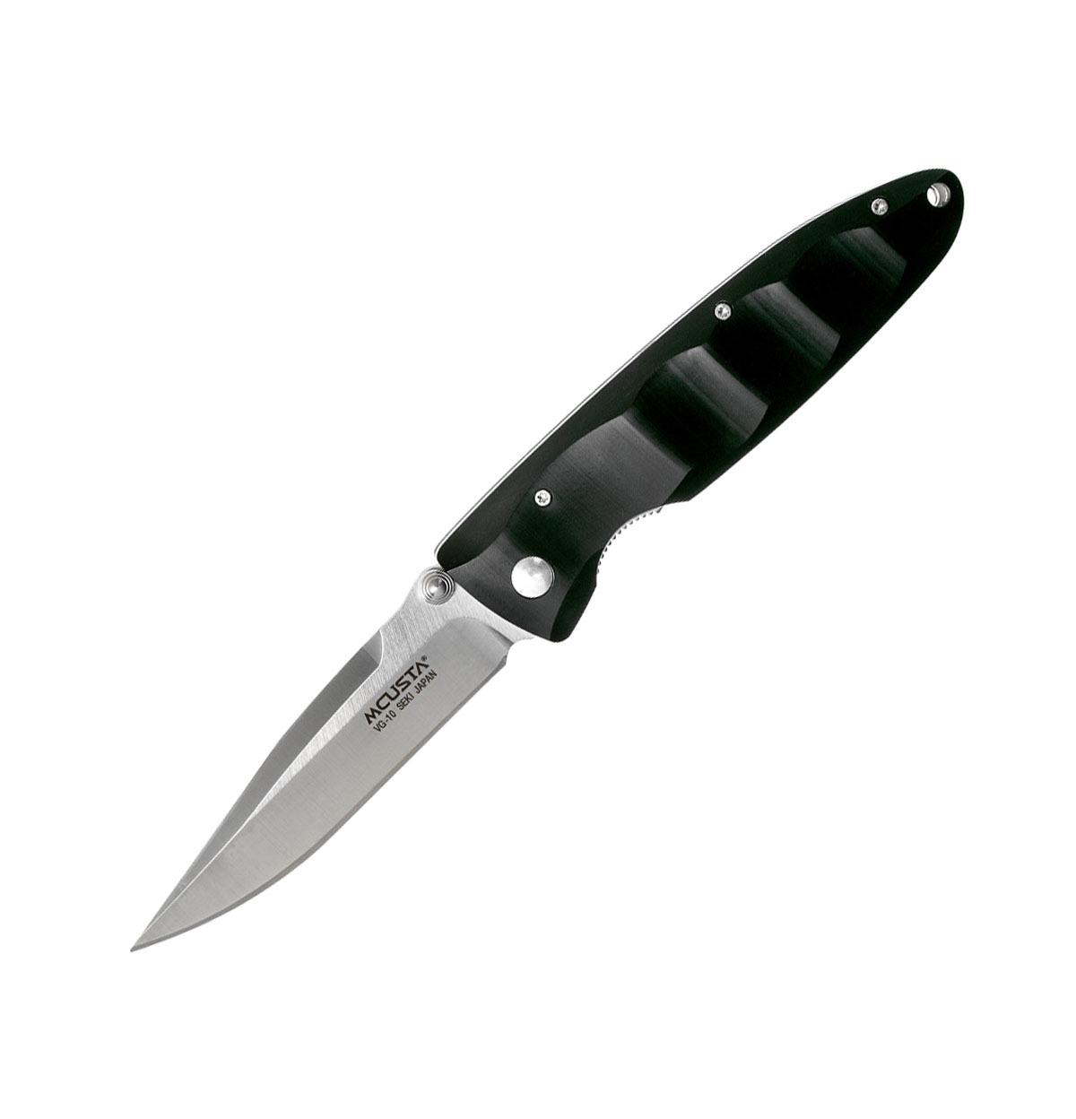 Складной нож Mcusta Classic wave MC-0017V, сталь VG-10, рукоять черное дерево