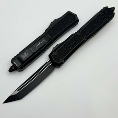 Фото Автоматический нож Microtech Makora, сталь М390, рукоять алюминий, черный