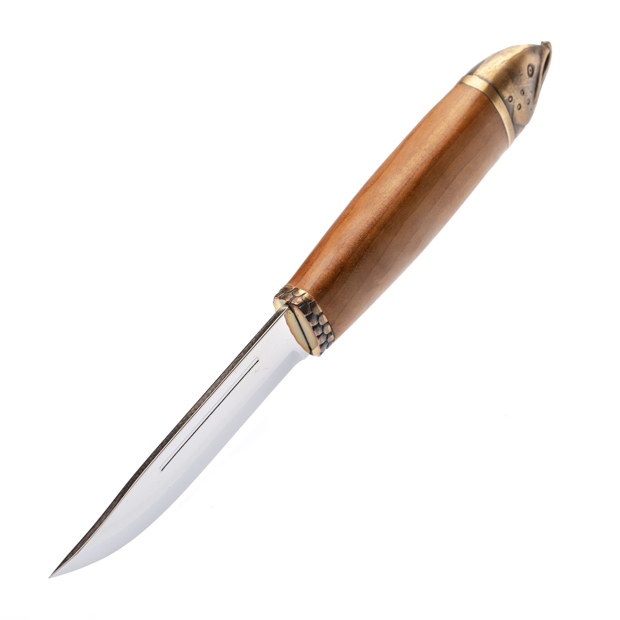 Нож финский Marttiini Salmon, сталь X46Cr13, рукоять карельская береза - фото 1