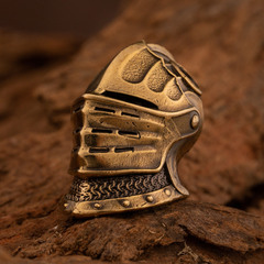 Фото Бусина для темляка Шлем Dark Souls, латунь