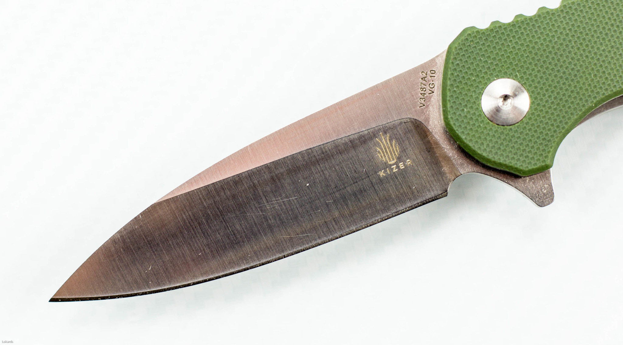 фото Складной нож kizer barbosa-2, сталь vg-10, рукоять g10