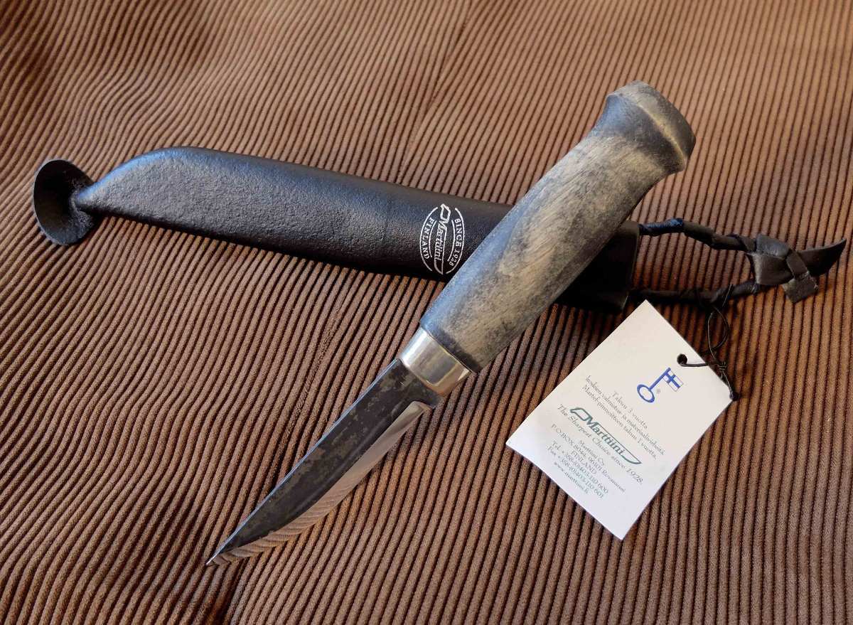 Нож Marttiini Black Lumberjack, сталь X75Cr1, рукоять береза от Ножиков